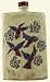 44 Oz. MARA Stoneware RECTANGULAR Liquor Flask DECANTER Hummingbird BIRD