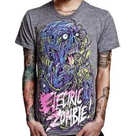 ELECTRIC ZOMBIE - Livewire - Heather Gray T-shirt