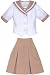 ピュアニーモシリーズ ポートルダム指定制服 夏服 ライトブラウン X 白