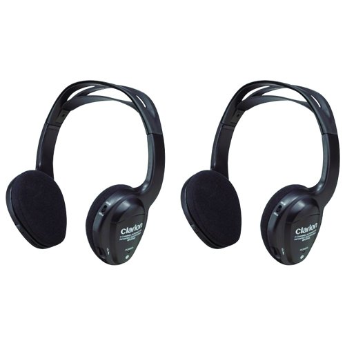  Clarion WH204 Two Channel IR Wireless Headphone System 
