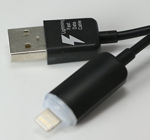 Lightning Data Cable, LED (BLACK)