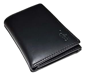 polo ralph lauren mens trifold leather wallet black