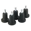 Bell Glides, 100 lbs./Glide, Black, 5/Set