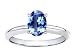 Jewelry : 0.85 cts Genuine Tanzanite Solitaire Engagement Ring - 14kt White or Yellow Gold