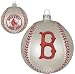 Boston Red Sox MLB Glass Baseball Ornament (3