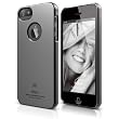 elago S5 Slim Fit Case for iPhone 5 + HD Professional Extreme Clear film included - Full Retail Packaging - Semigloss Metallic Dark Gray