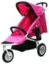 AirBuggy Mimi 3-Wheel Buggy (Silver Frame with Rose Pink Fabric)