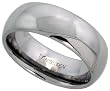 Tungsten Carbide 5/16" ( 8mm ) High Polished Comfort Fit Domed Band