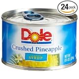Dole crushed pineapple in heavy syrup 8.25oz (038900006099)