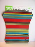 byo 15 Laptop Sleeve with colored stripes