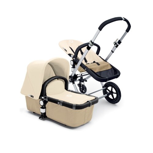 Buy Bugaboo 2011 Cameleon Stroller - Sand Base/Off White Canvas Tailored Fabric Set Best Price.