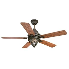 Savoy House 52-530-MO-10 Barley Twist 3 Light 5 Blade Ceiling Fan in Driftwood with... by Savoy House