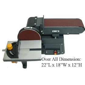 Heavy Duty 4 x 6 Belt Disc Sander Table Bench Top 0-45� by Generic