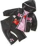 Nannette Little Girl Elmo Velour Set