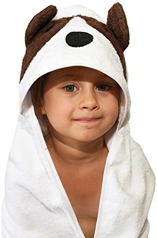 Plovf Dog Baby Towel - Premium Soft and Absorbent Cotton Hooded Towel for Girls and Boys