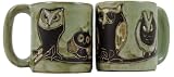 Two MARA 16 Oz. COFFEE Cup STONEWARE Collectible Dinner Mug OWL Bird DESIGN