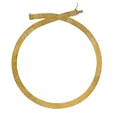 14K 5-Row Brick Omega Necklace