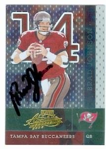 Brad Johnson Autographed/Hand Signed Football Card (Tampa Bay Buccaneers) 2002 Playoff #11