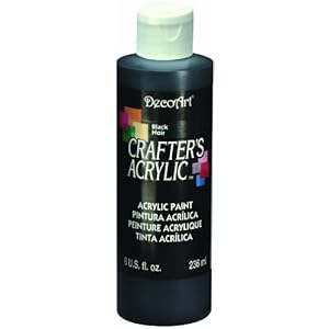 DecoArt DCA47-9 Crafters Acrylic 8-Ounce Black