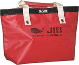 JIBオープントート　M　ブラックライン　レッド　ネーム入れ可の画像