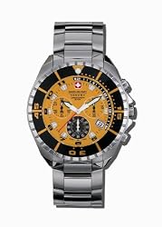 Swiss Military Hanowa Men's 06-5096-04-079 Sealander 316L Stainless Steel Orange Dial Watch