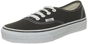 Vans Authentic Black Skate Shoes - Size 6
