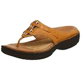 : Clarks Women's Avoca Thong Sandal,Honey,5 M