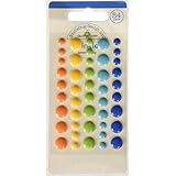 Doodlebug Hip Hip Hooray Sprinkles Glossy Enamel Stickers, 45-Pack