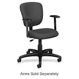 Basic Task Chair,Optional Arms,26x27-3/4x39,Gray