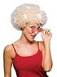 Blonde Curly Wig With Daisies - Adult Std.