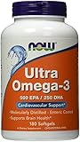 Now Foods Ultra Omega 3, Fish Oil Soft-gels, 180-Count