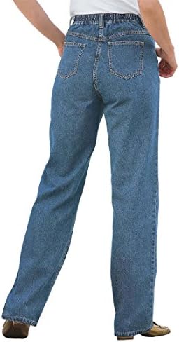 Women's Plus Size Jean, Elastic Back Waist, 5-Pocket Styling