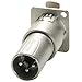 Neutrik NA3FDM XLR D Series 3-Pin Female to Male Adapter