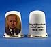 Porcelain China Collectable Thimble - Dwight Eisenhower 34th President USA - Free Gift Box