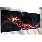 Modern painting on metal wall decor by artist Ash Carl ~ ASH CARL