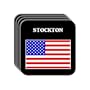 US Flag - Stockton, California (CA)  Set of 4 Mini-Mousepad Coasters