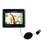 Retractable USB Cable for the Garmin Nuvi 1210 with Power Hot Sync and Charge capabilities - uses Gomadic TipExchange Technology