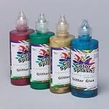 Color Splash 4-Oz. ! Glitter Glue/Paint Set (Pk/4)