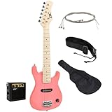 30" Kids Pink Electric Guitar with Amp & Much More Guitar Combo Accessory Kit