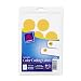 Avery Self-Adhesive Removable Labels, 1.25 Inches Diameter, Yellow Neon, 400 per Pack (05476)