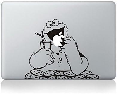 Cookie Monster Milk and Apple MacBook Pro / Air sticker decal vinyl skin design by Mac Tatt! Customize your Apple Laptop computer!