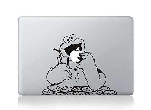 Cookie Monster Milk and Apple MacBook Pro / Air sticker decal vinyl skin design by Mac Tatt! Customize your Apple Laptop computer!