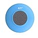 GJTWireless Bluetooth Waterproof Shower Speaker: 3.0 Speaker, Mini Water Resistant Wireless Shower Speaker, Handsfree Portable Speakerphone with Built-in Mic, 6hrs of playtime, Control Buttons and Dedicated Suction Cup for Showers, Bathroom, Pool, Boat, Car, Beach, & Outdoor Use(Blue)