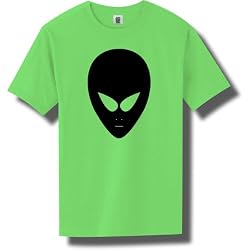 Alien Face Bright Neon Short Sleeve T-Shirt - Available in 5 bright colors