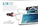 TopG Smart Mini XS 5.1 AMP 3-Port Rapid USB Car Charger for Apple and Android Devices (High Output) - Ocean Blue