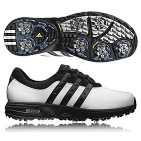Click here to buy Adidas 2008 Mens AD Comfort II Wide Golf Shoe - Running White Black Black - 738013 by adidas.