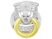 14KT AND STERLING SILVER ARTFORMED PANTHER RING