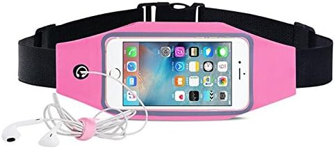 YIMAGE OutdoorCreation Products Sports Belt Running Waist Packs Phone Screen Touch Arm Bag Pink for 5.8 inches Phone