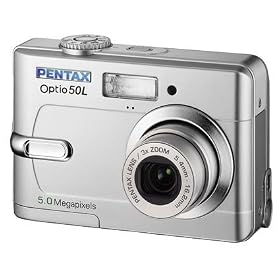 Pentax Optio 50L - Digital camera - 5.0 Mpix - optical zoom: 3 x - supported memory: SD