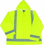 ERB 61498 S373 Class 3 Rain Jacket, Lime, 5X-Large/6X-Large
